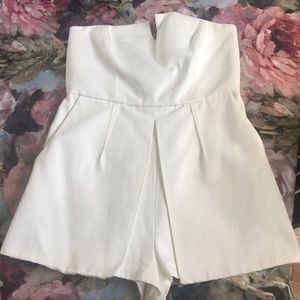 Topshop White Romper Size 8-Petite